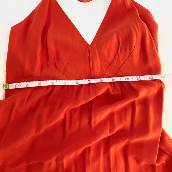 Orange Maxi Summer Dress - Picture 4 of 8